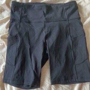 Black fast and free 8” shorts